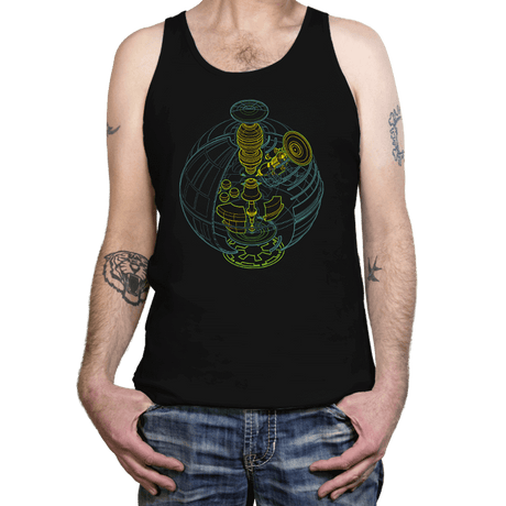 Anatomy of a Space Station - Tanktop Tanktop RIPT Apparel