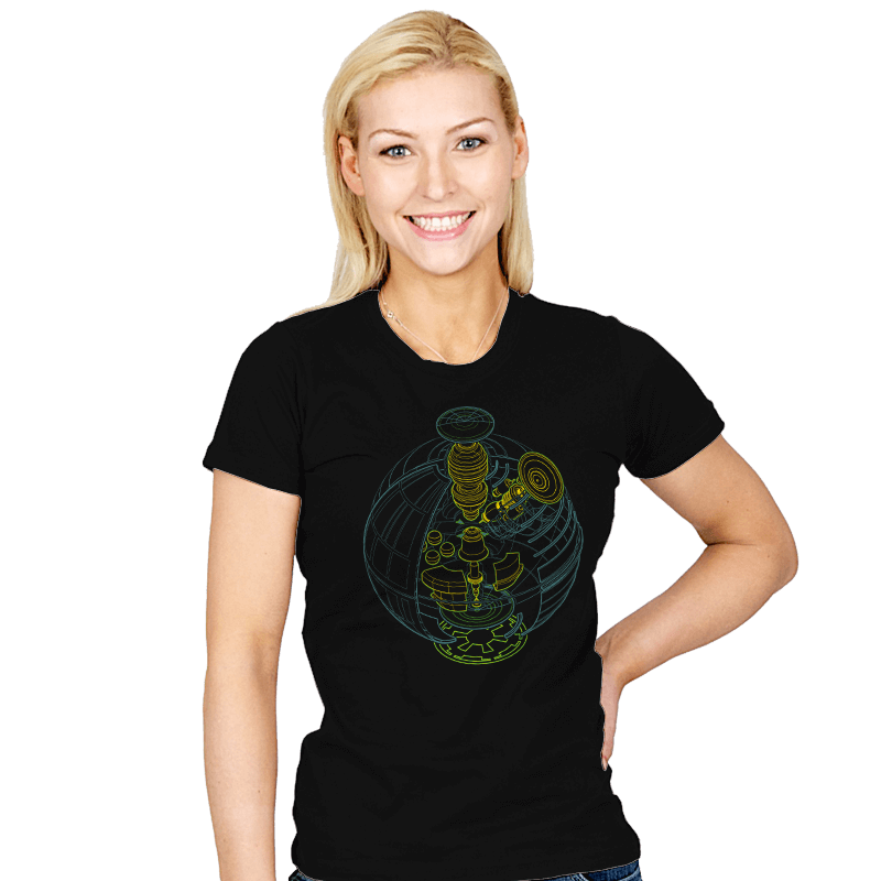 Anatomy of a Space Station - Womens T-Shirts RIPT Apparel