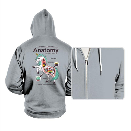 Anatomy of a Unicorn - Hoodies Hoodies RIPT Apparel