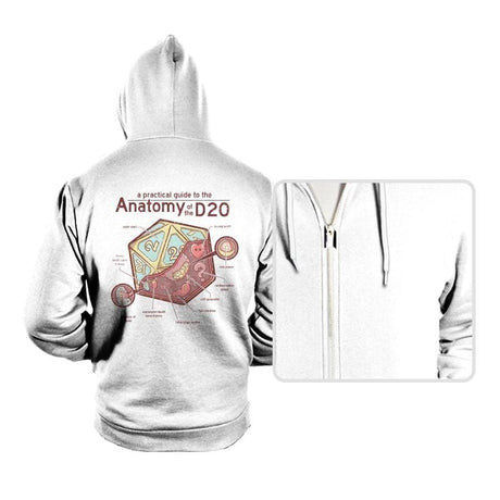 Anatomy of the D20 - Hoodies Hoodies RIPT Apparel Small / White