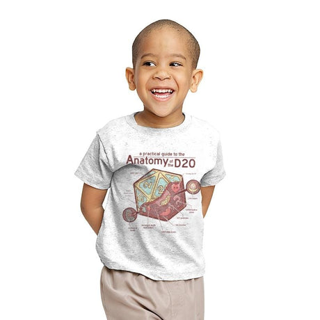 Anatomy of the D20 - Youth T-Shirts RIPT Apparel X-small / White