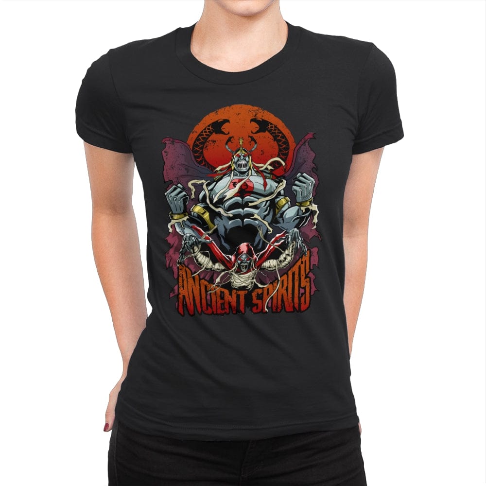 Ancient Spirits - Womens Premium T-Shirts RIPT Apparel Small / Black