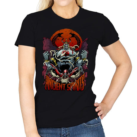 Ancient Spirits - Womens T-Shirts RIPT Apparel Small / Black