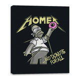 And Donuts for All - Canvas Wraps Canvas Wraps RIPT Apparel 16x20 / Black