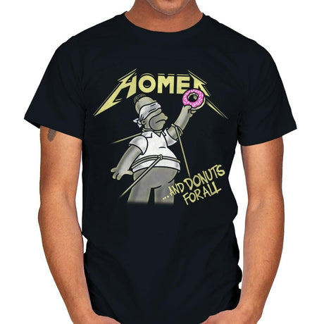 And Donuts for All - Mens T-Shirts RIPT Apparel Small / Black