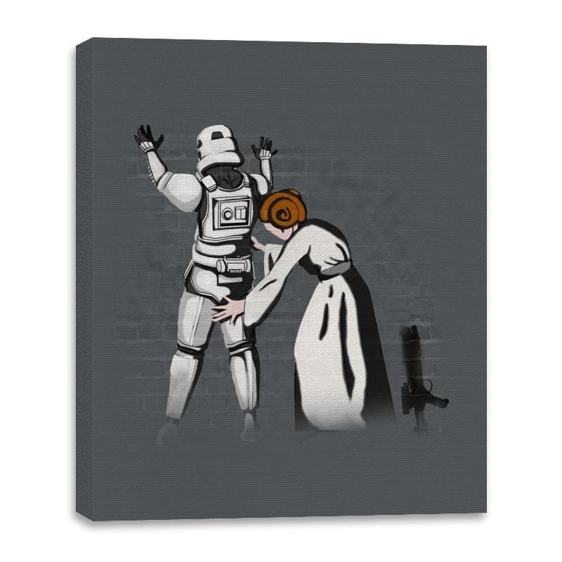 And The Trooper - Canvas Wraps Canvas Wraps RIPT Apparel 16x20 / Charcoal