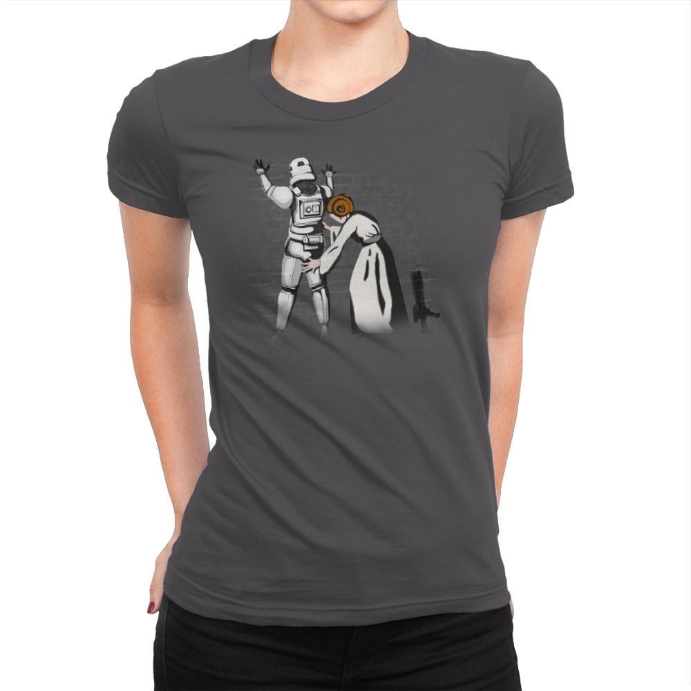 And The Trooper - Womens Premium T-Shirts RIPT Apparel Small / Heavy Metal