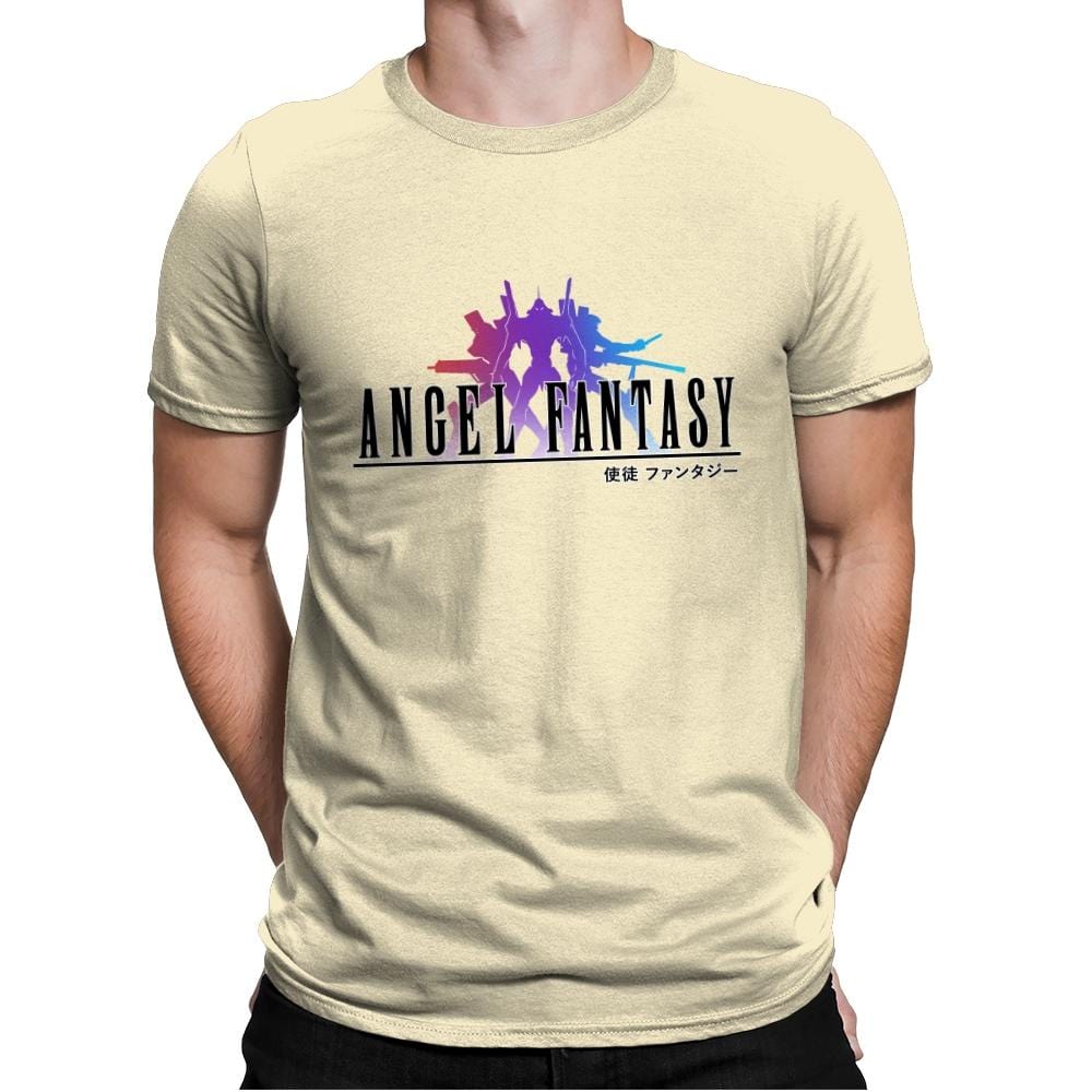 Angel Fantasy - Mens Premium T-Shirts RIPT Apparel Small / Natural