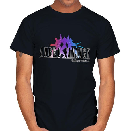 Angel Fantasy - Mens T-Shirts RIPT Apparel Small / Black
