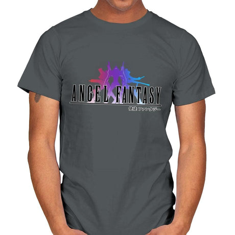 Angel Fantasy - Mens T-Shirts RIPT Apparel Small / Charcoal