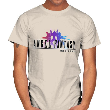 Angel Fantasy - Mens T-Shirts RIPT Apparel Small / Natural