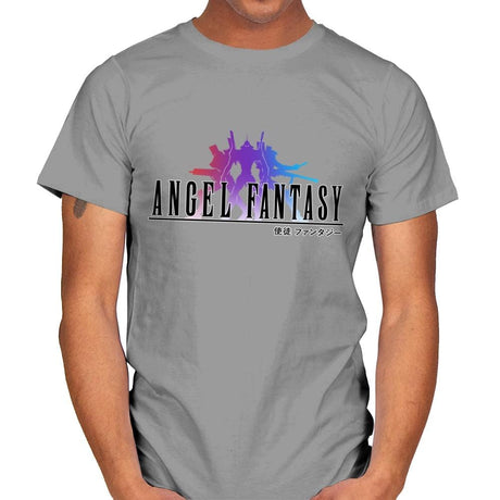 Angel Fantasy - Mens T-Shirts RIPT Apparel Small / Sport Grey