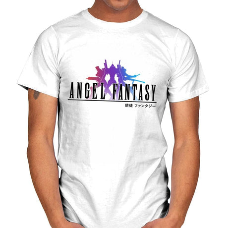 Angel Fantasy - Mens T-Shirts RIPT Apparel Small / White