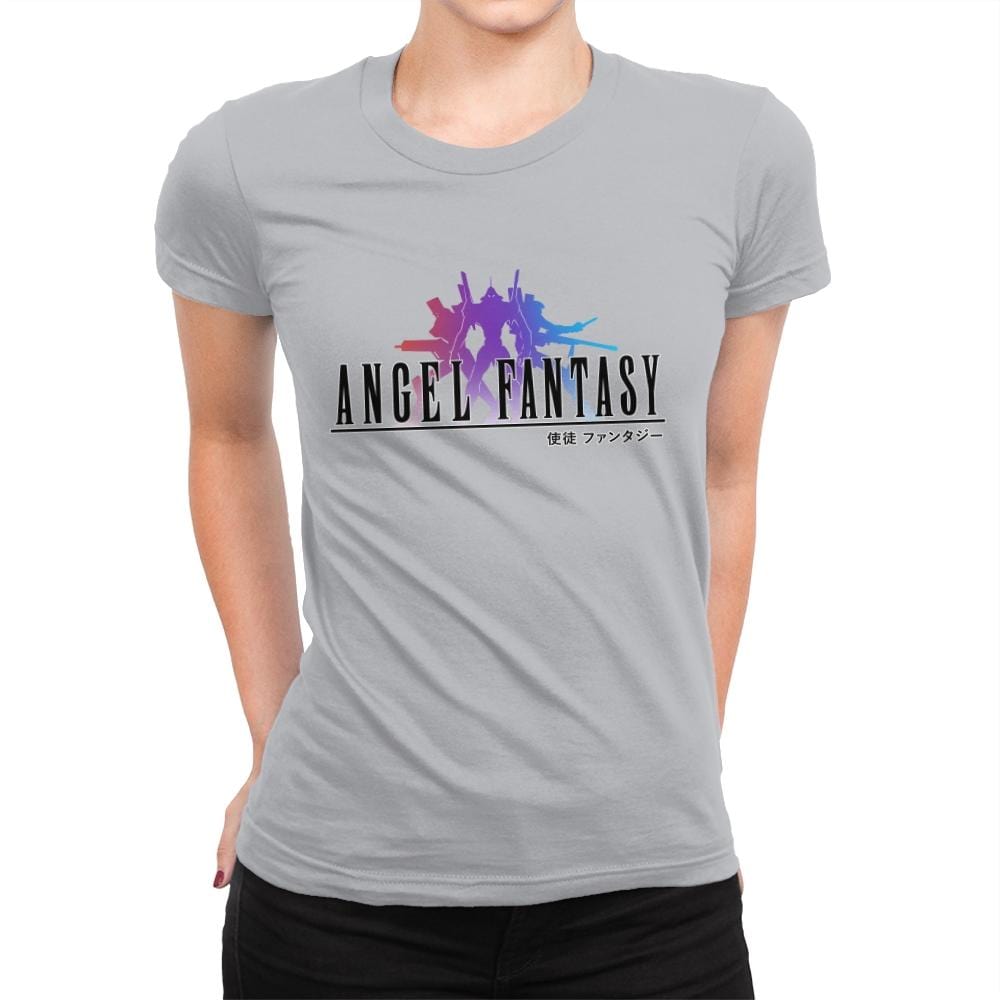 Angel Fantasy - Womens Premium T-Shirts RIPT Apparel Small / Silver