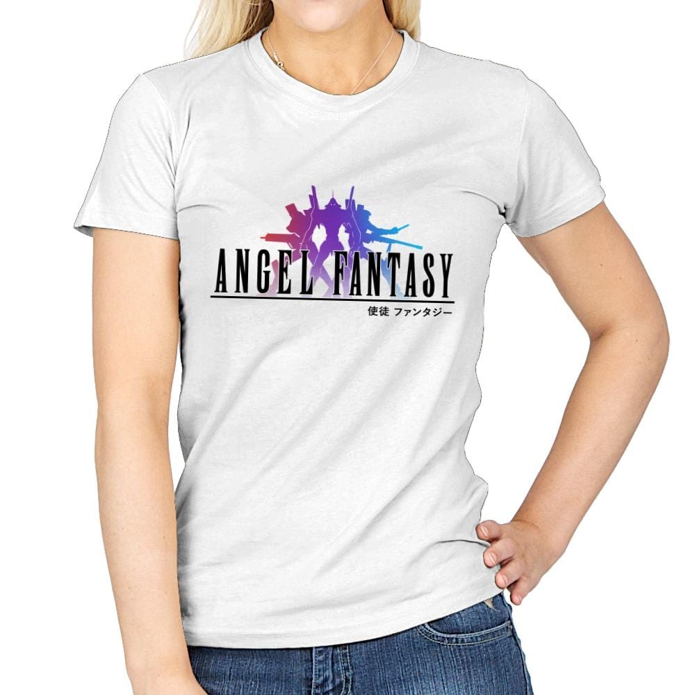 Angel Fantasy - Womens T-Shirts RIPT Apparel Small / White