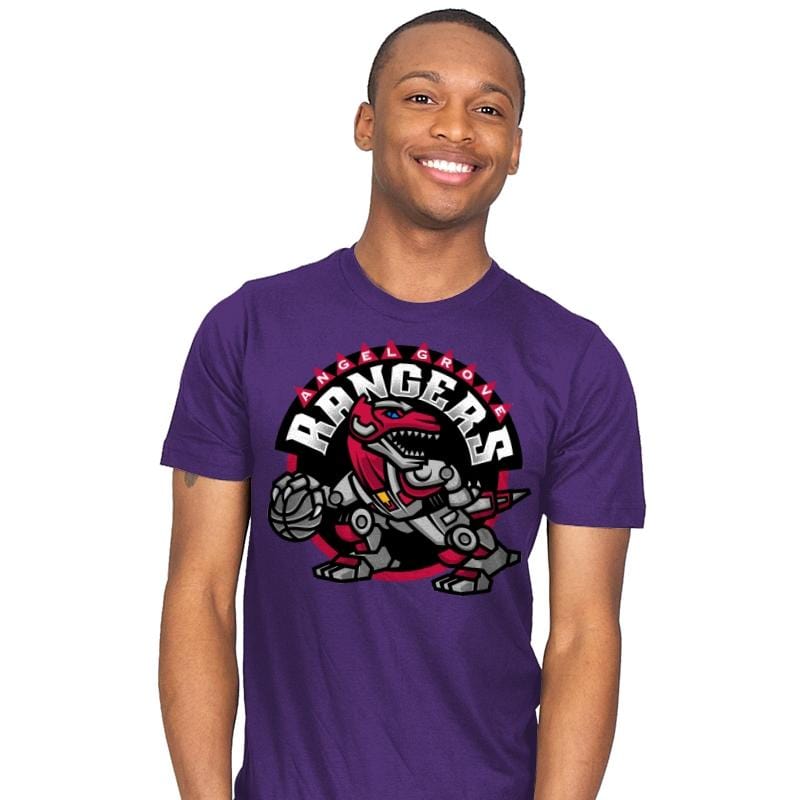 Angel Grove Rangers - Mens T-Shirts RIPT Apparel Small / Purple