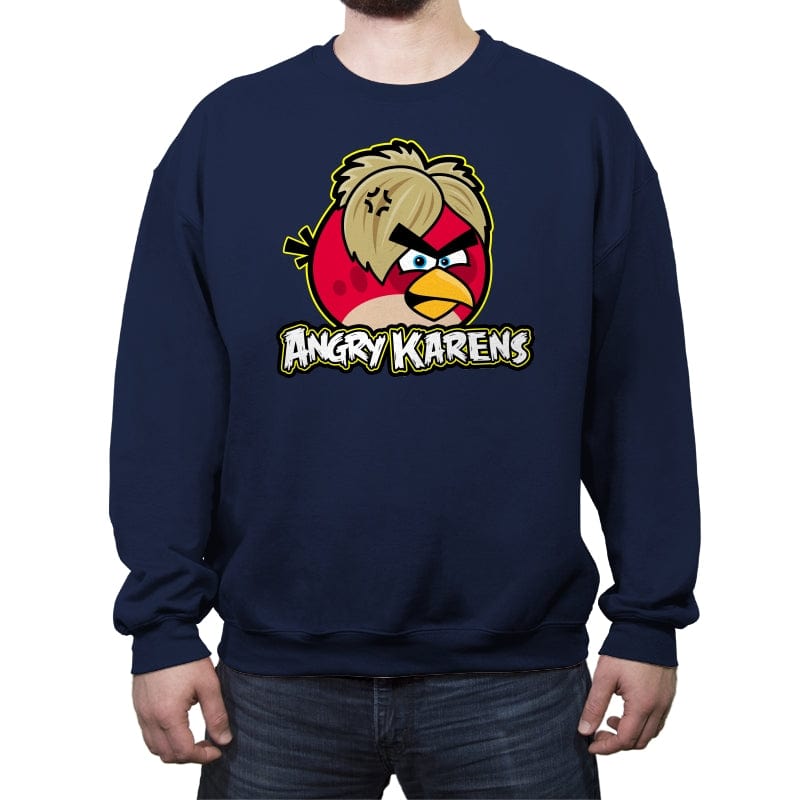 Angry Karens - Crew Neck Sweatshirt Crew Neck Sweatshirt RIPT Apparel Small / Navy