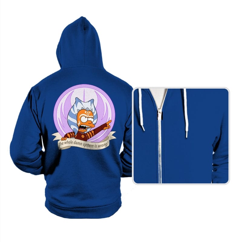 Angry Padawan - Hoodies Hoodies RIPT Apparel Small / True Royal