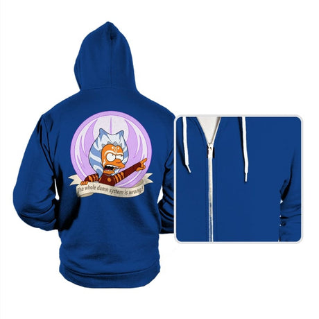 Angry Padawan - Hoodies Hoodies RIPT Apparel Small / True Royal