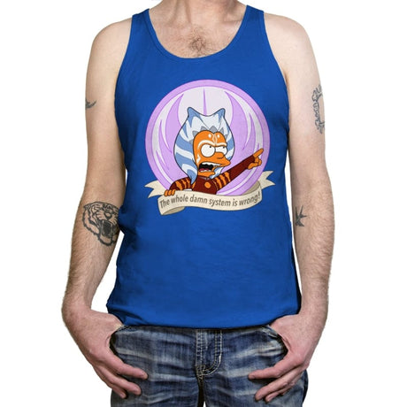 Angry Padawan - Tanktop Tanktop RIPT Apparel X-Small / True Royal