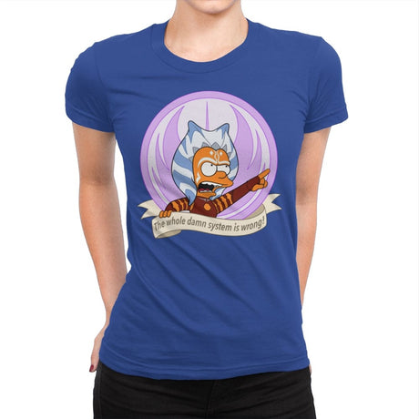 Angry Padawan - Womens Premium T-Shirts RIPT Apparel Small / Royal