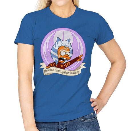 Angry Padawan - Womens T-Shirts RIPT Apparel Small / Royal