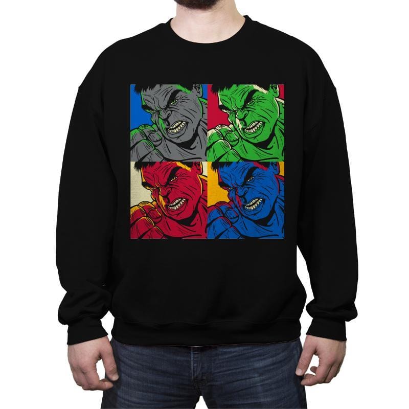 Angry Pop - Crew Neck Sweatshirt Crew Neck Sweatshirt RIPT Apparel