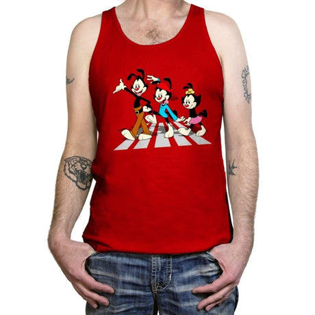 Ani Road - Tanktop Tanktop RIPT Apparel X-Small / Red