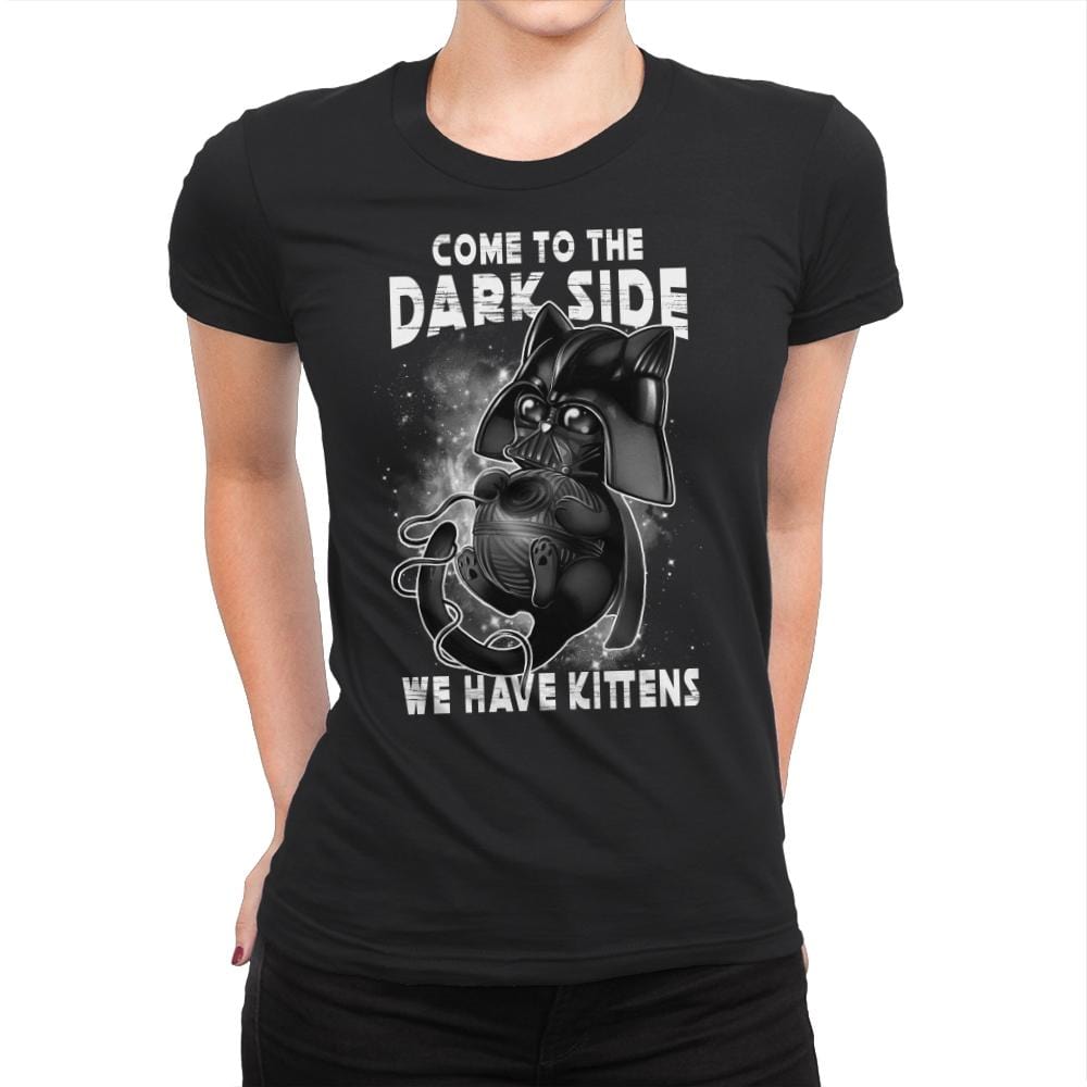 AniCat - Womens Premium T-Shirts RIPT Apparel Small / Black