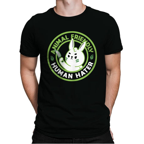 Animal Friendly - Mens Premium T-Shirts RIPT Apparel Small / Black