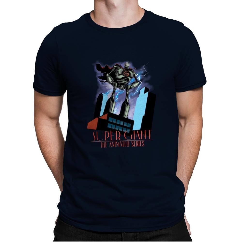 Animated Giant - Mens Premium T-Shirts RIPT Apparel Small / Midnight Navy