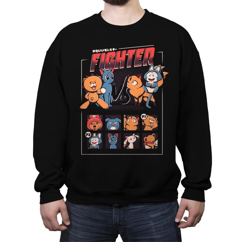 Anime fight - Crew Neck Sweatshirt Crew Neck Sweatshirt RIPT Apparel