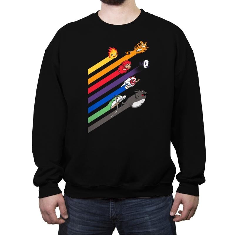 Anime Streak - Crew Neck Sweatshirt Crew Neck Sweatshirt RIPT Apparel