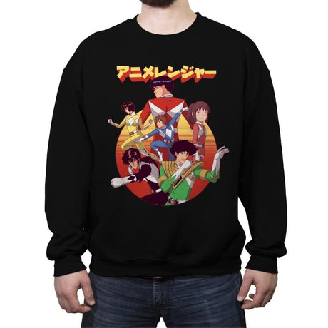 Animerenja - Crew Neck Sweatshirt Crew Neck Sweatshirt RIPT Apparel Small / Black