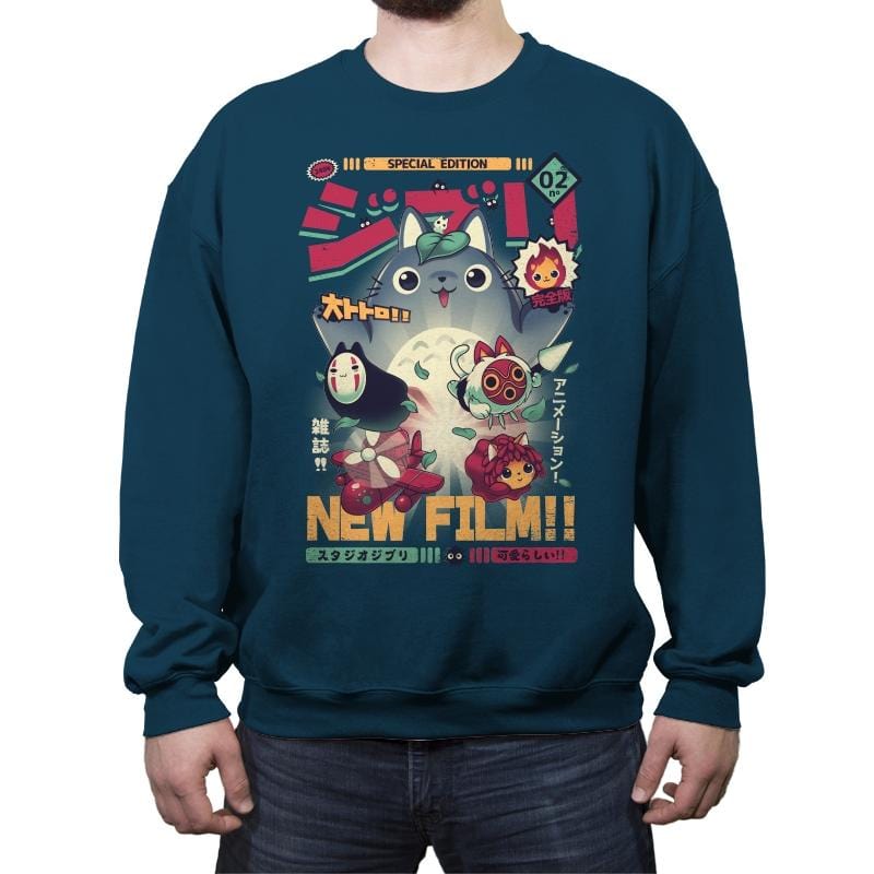 Animezine - Crew Neck Sweatshirt Crew Neck Sweatshirt RIPT Apparel