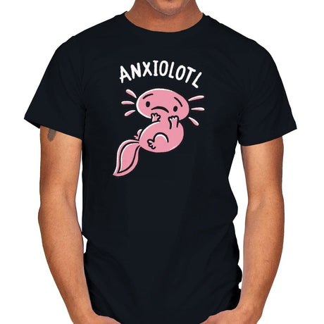 Anxiolotl - Mens T-Shirts RIPT Apparel Small / Black