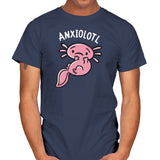 Anxiolotl - Mens T-Shirts RIPT Apparel Small / Navy