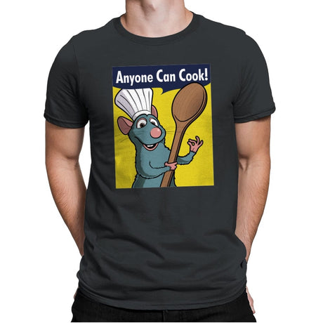 Anyone Can Cook! - Mens Premium T-Shirts RIPT Apparel Small / Heavy Metal