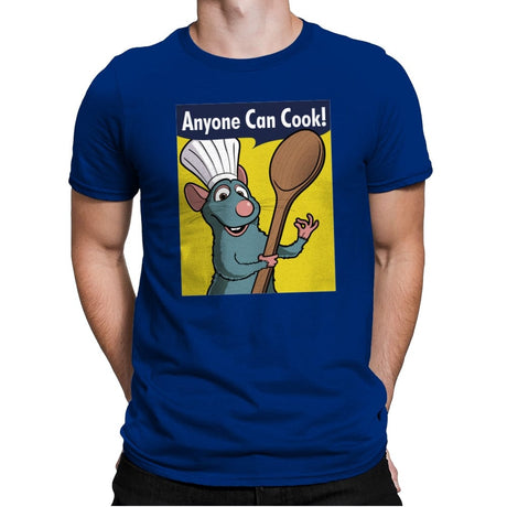 Anyone Can Cook! - Mens Premium T-Shirts RIPT Apparel Small / Royal