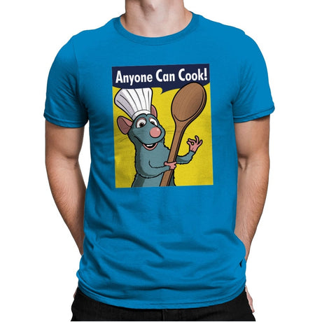 Anyone Can Cook! - Mens Premium T-Shirts RIPT Apparel Small / Turqouise