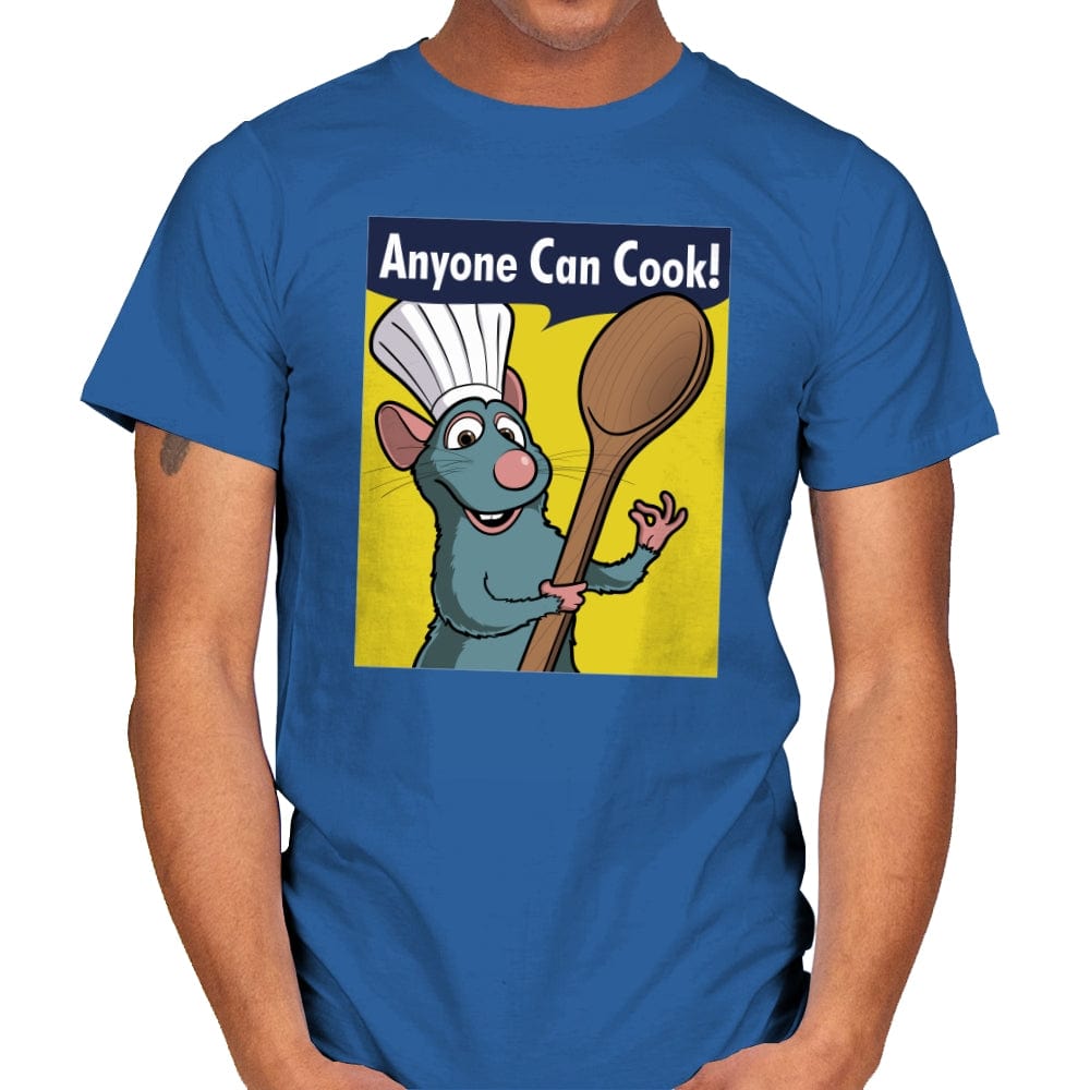 Anyone Can Cook! - Mens T-Shirts RIPT Apparel Small / Royal