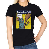 Anyone Can Cook! - Womens T-Shirts RIPT Apparel Small / Black