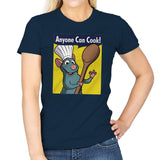 Anyone Can Cook! - Womens T-Shirts RIPT Apparel Small / Navy