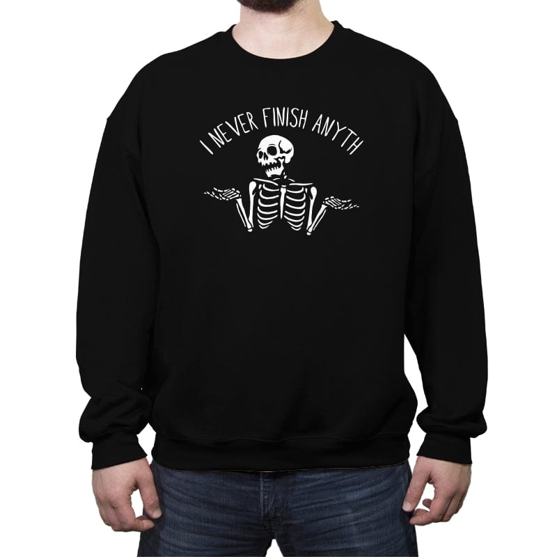 Anything - Crew Neck Sweatshirt Crew Neck Sweatshirt RIPT Apparel Small / Black