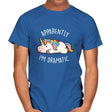 Apparently I'm Dramatic - Mens T-Shirts RIPT Apparel Small / Royal