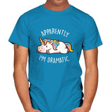 Apparently I'm Dramatic - Mens T-Shirts RIPT Apparel Small / Sapphire