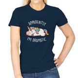 Apparently I'm Dramatic - Womens T-Shirts RIPT Apparel Small / Navy