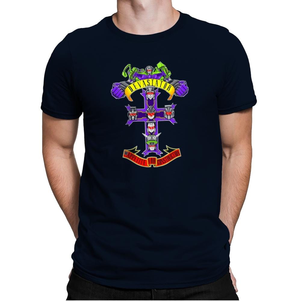 Appetite For Construction Reprint Exclusive - Mens Premium T-Shirts RIPT Apparel Small / Midnight Navy