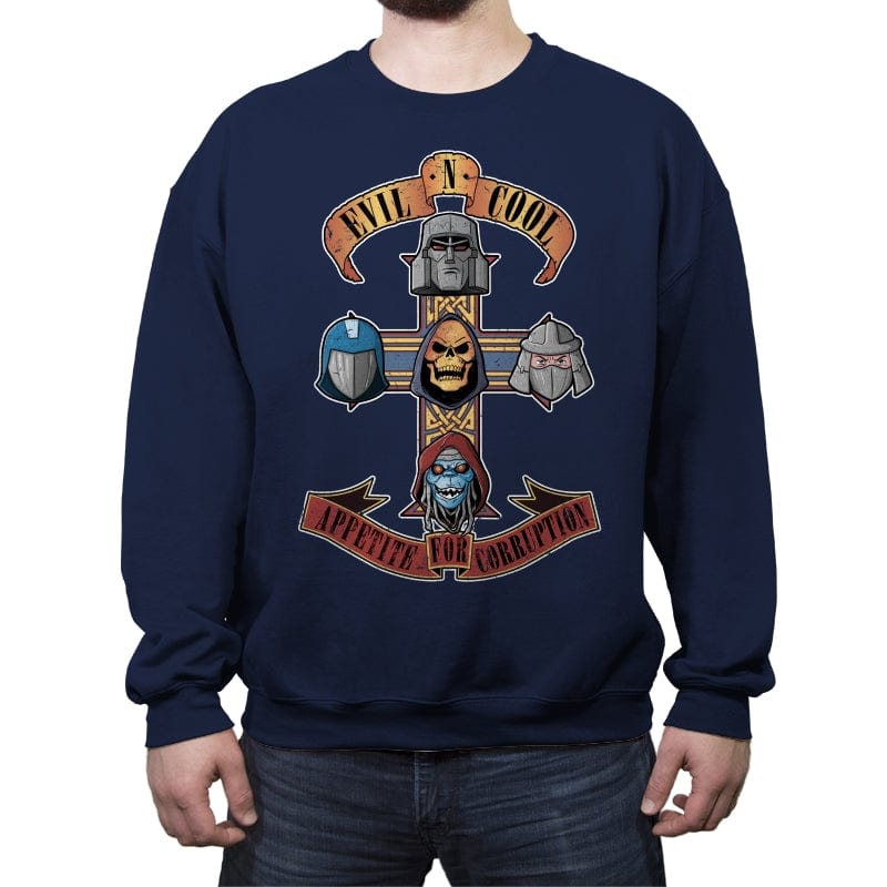 Appetite for Corruption - Crew Neck Sweatshirt Crew Neck Sweatshirt RIPT Apparel Small / Navy