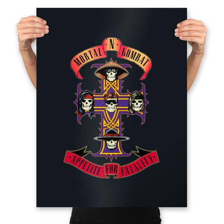 Appetite for Fatality - Prints Posters RIPT Apparel 18x24 / Black